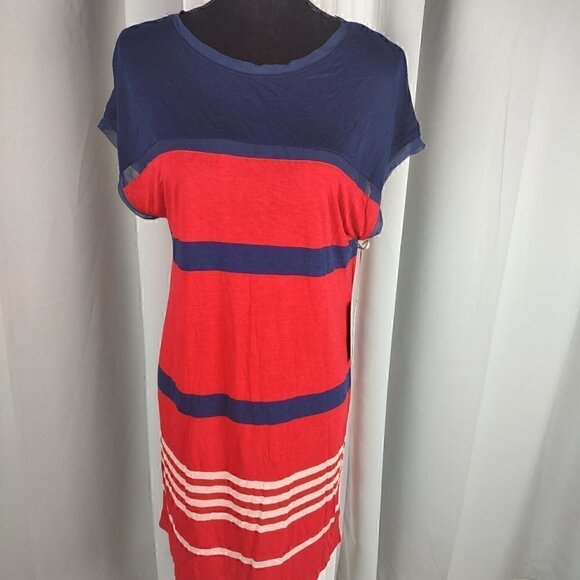 Jason Wu Dresses & Skirts - Jason Wu Striped Lightweight Casual Jersey Shift Dress Size M (NWT)